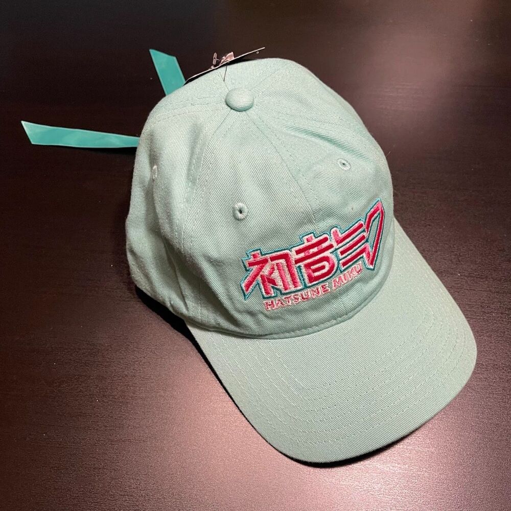 Hatsune Miku Tied Bow Backstrap Hat Crypton Teal Color OSFA